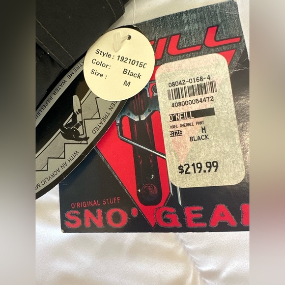 NEW Men’s O’Neill Sno’ Gear Axel Overall Snow Pants Size Medium - Picture 2 of 5